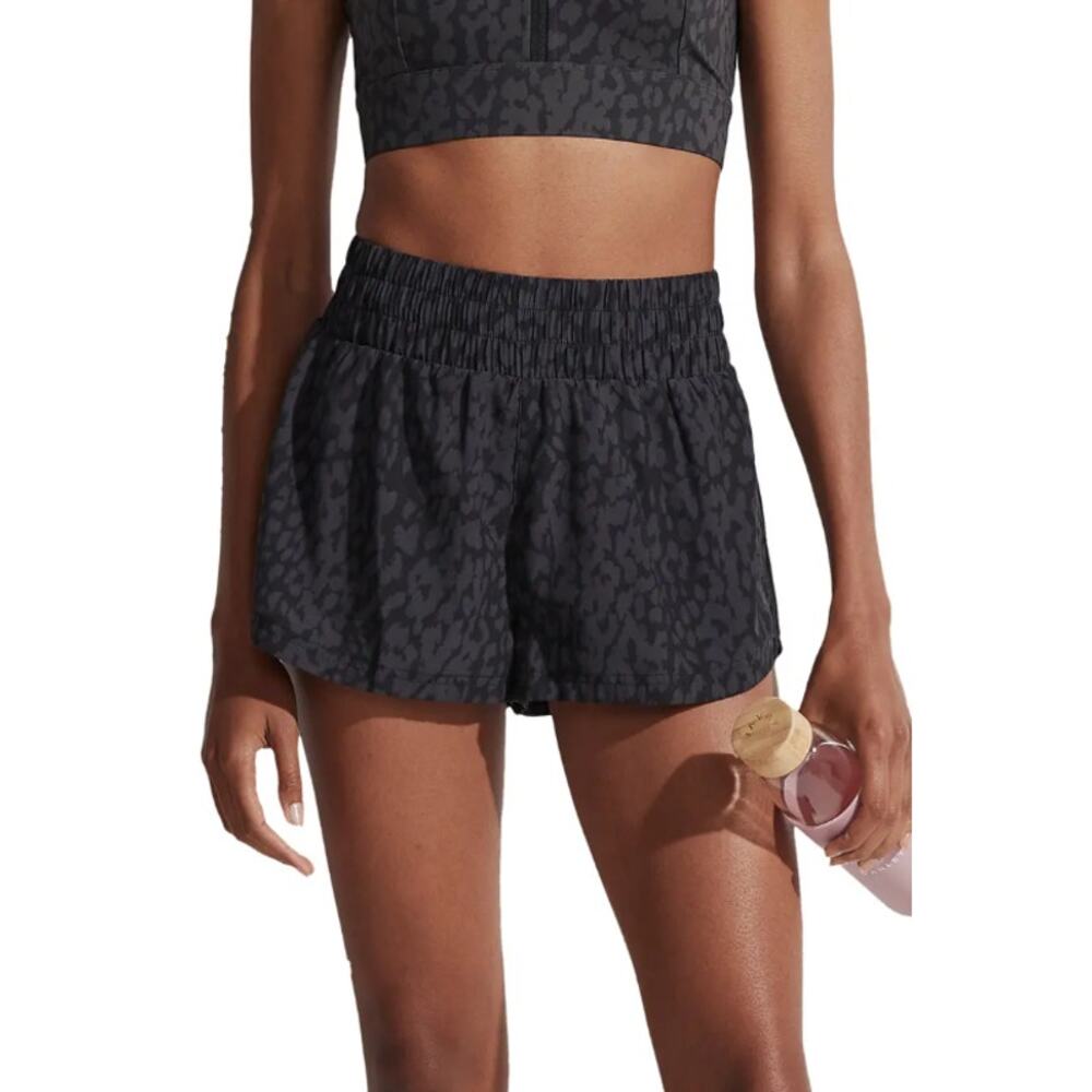 Varley Kallin Running Shorts Black Shadow Animal Lightweight Training Women's M - Picture 10 of 11